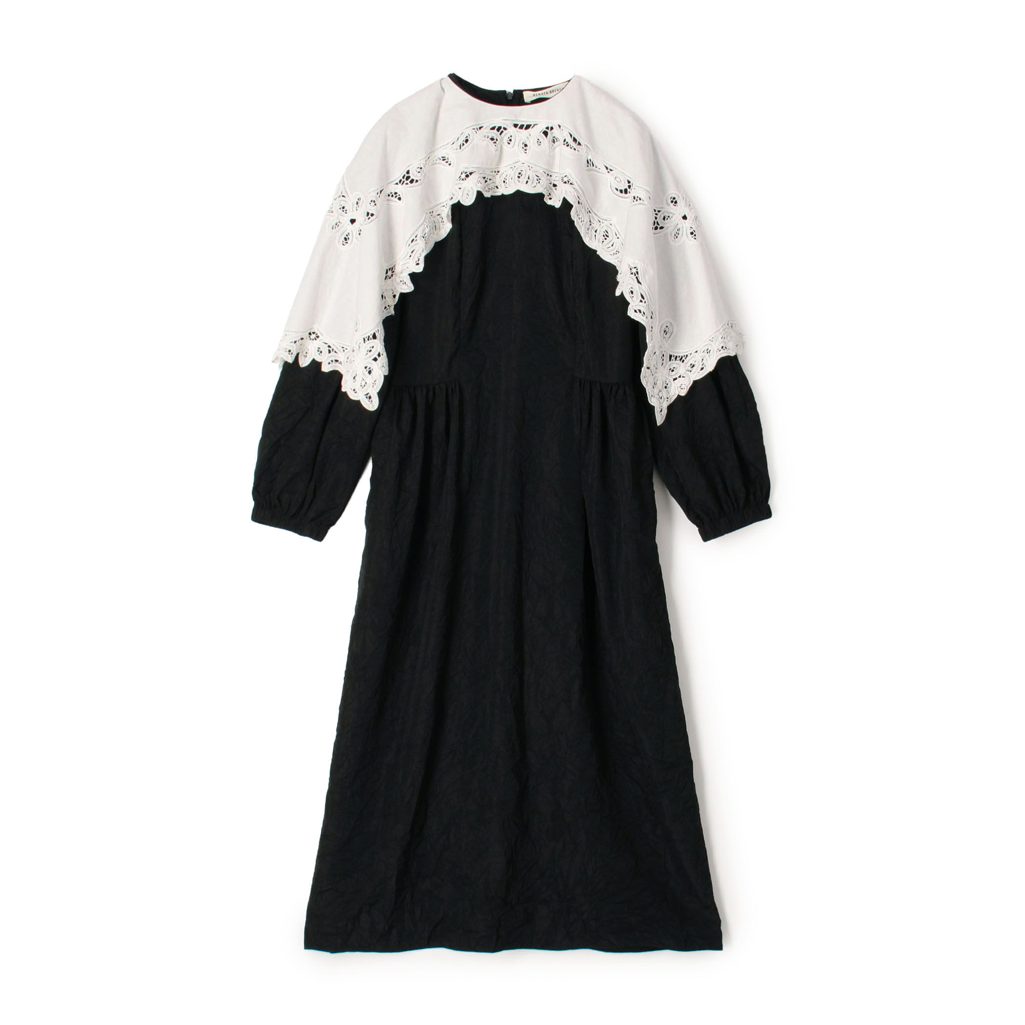 renata brenha レナータブレナ visitfor スカート　花柄 RENATA BRENHA TABLE RUNNER DRESS レースクロス コンビドレス