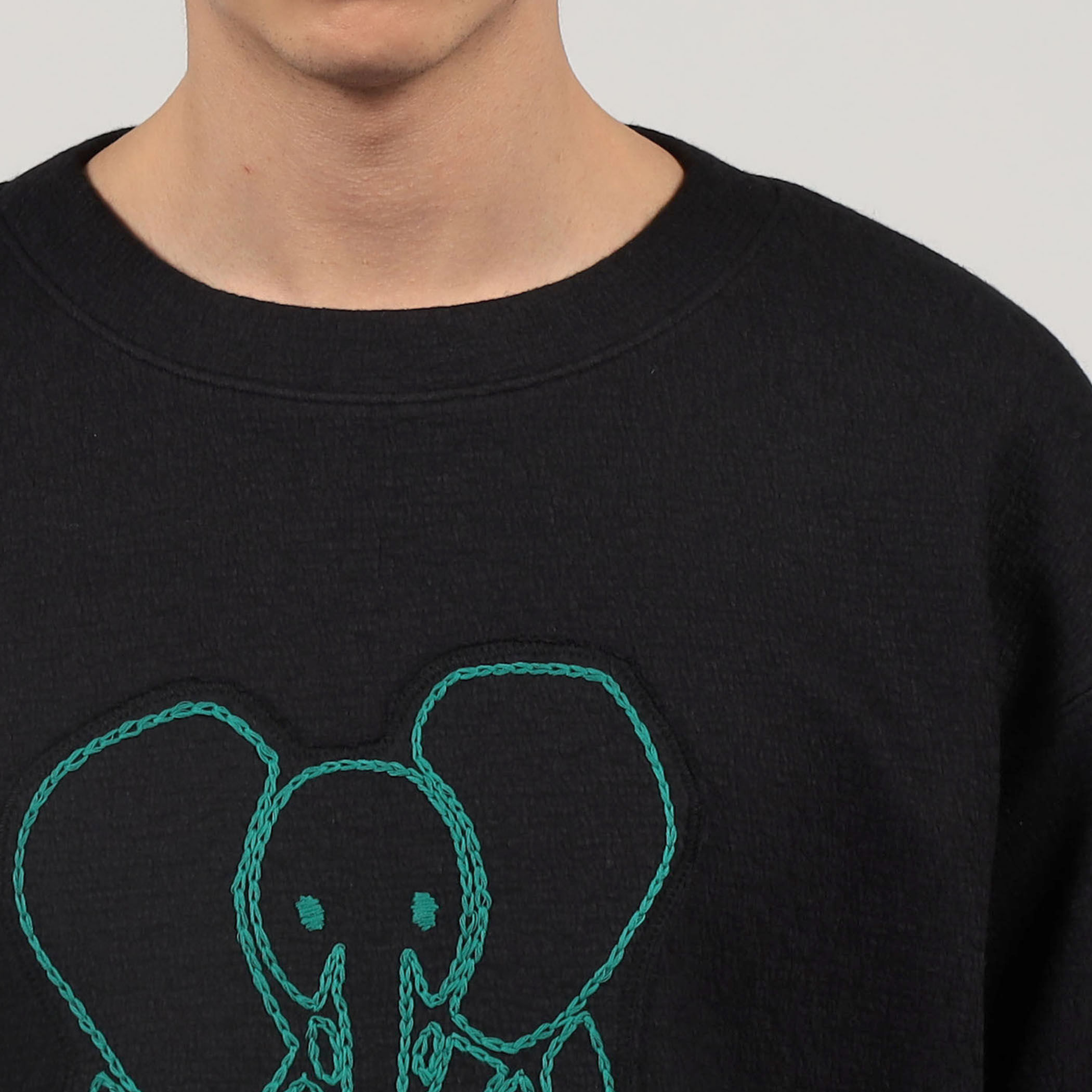 特価 CABaN ウールコットンダブルフェイス エンブロイダリープルオーバー M CABaN ウールコットンダブルフェイス エンブロイダリープルオーバー