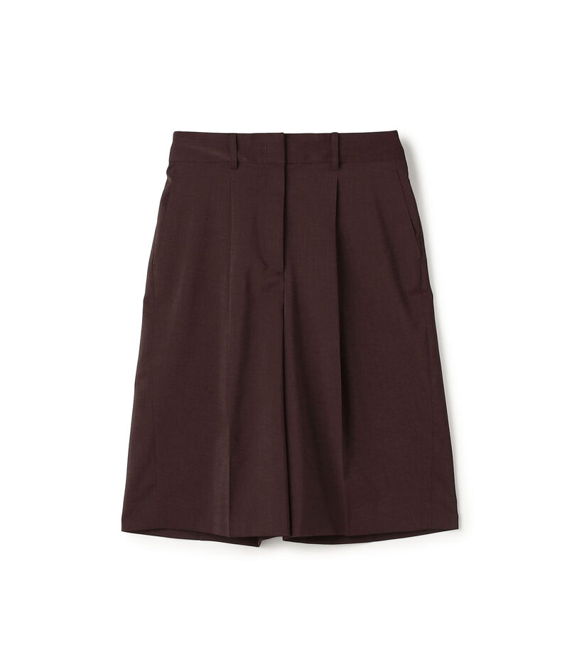 ポリエステルツイル ハーフクロップドパンツ