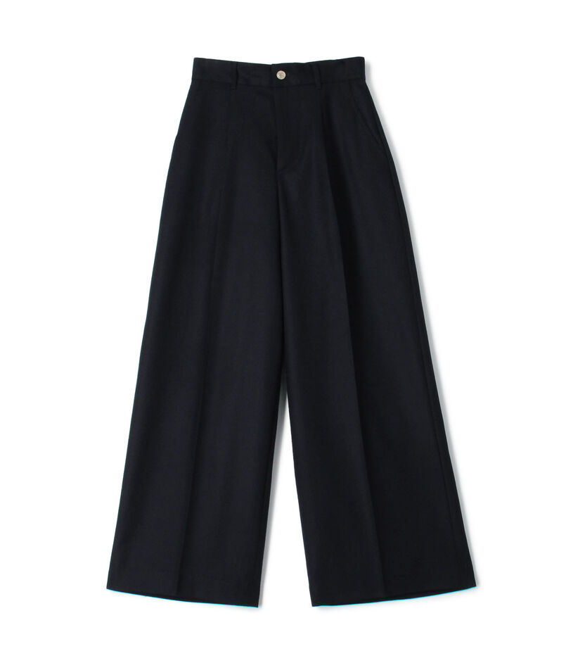 ウールサキソニー ハイウエストパンツ