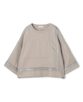 【WEB先行予約】フレンチリネン クルーネックブラウス