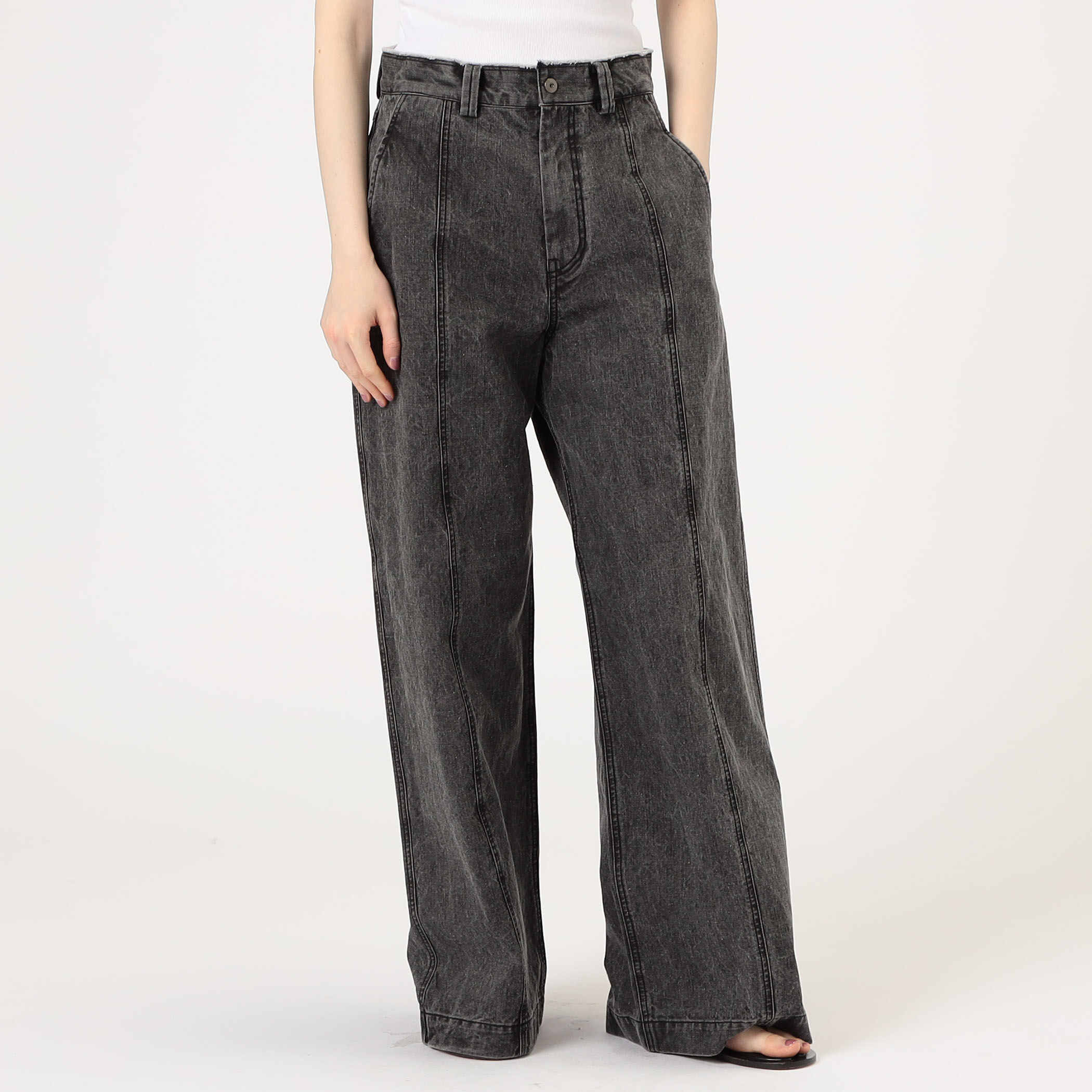 ガーメントウォッシュ ワイドパンツ｜トゥモローランド 公式通販