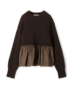 CECILIE BAHNSEN BERA JUMPER ペプラムコンビ プルオーバーニット