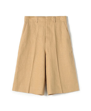 edition pourell リネン タックショートパンツ