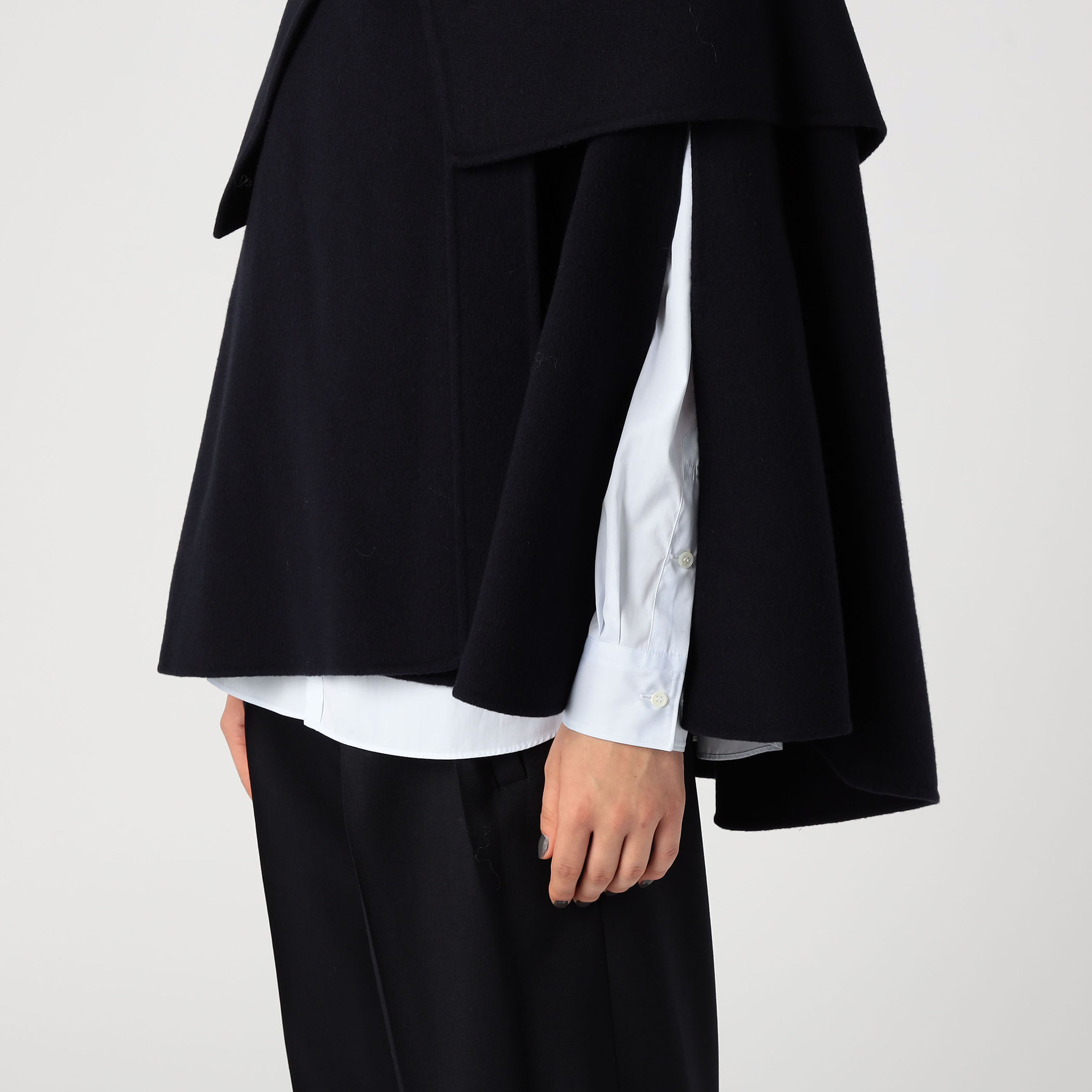 【美品】トゥモローランド コレクション カシミア混 ケープ ポンチョ 38 美品】トゥモローランド コレクション カシミア混 ケープ