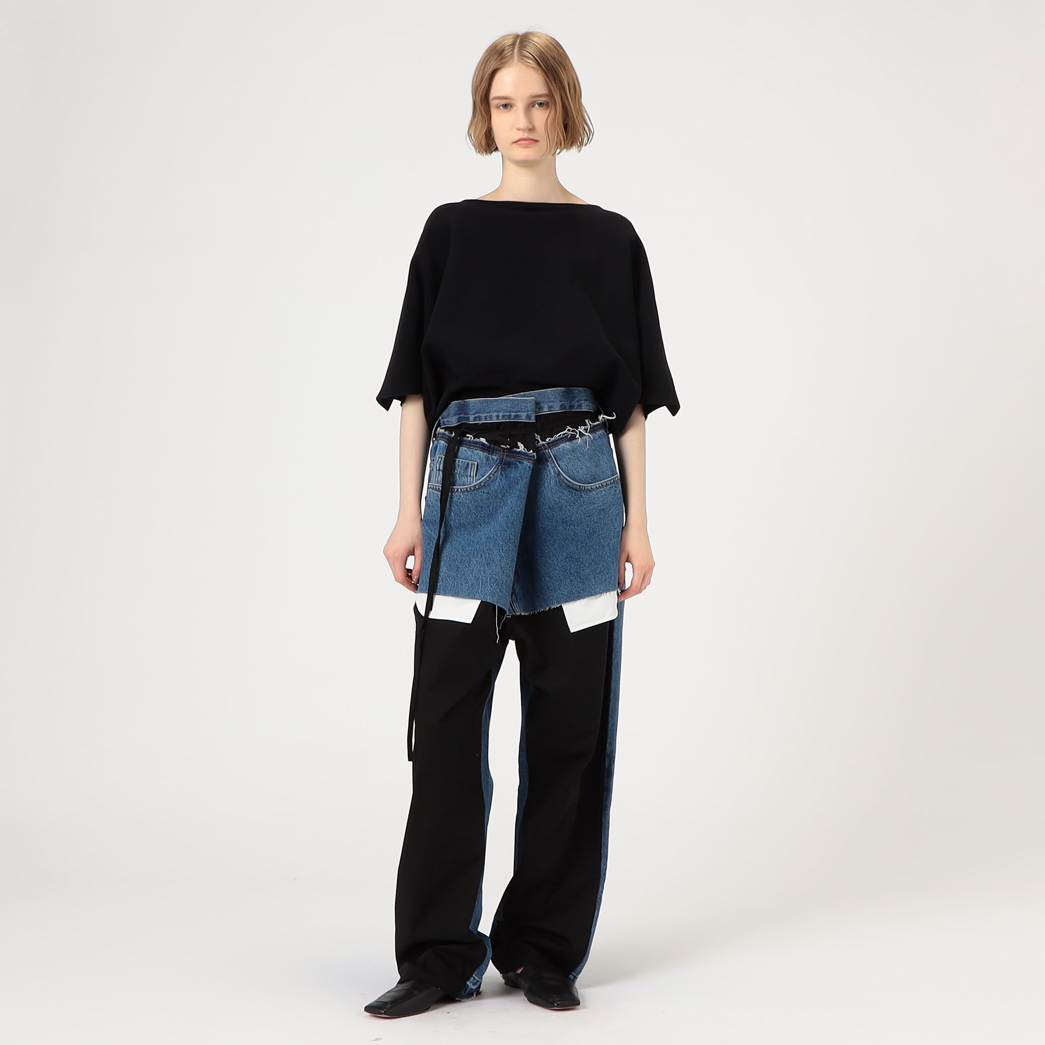 美品 LITKOVSKA LILI DENIM ワイドデニム LITKOVSKA/リトコフスカ】LILI JEANS：デニムパンツ