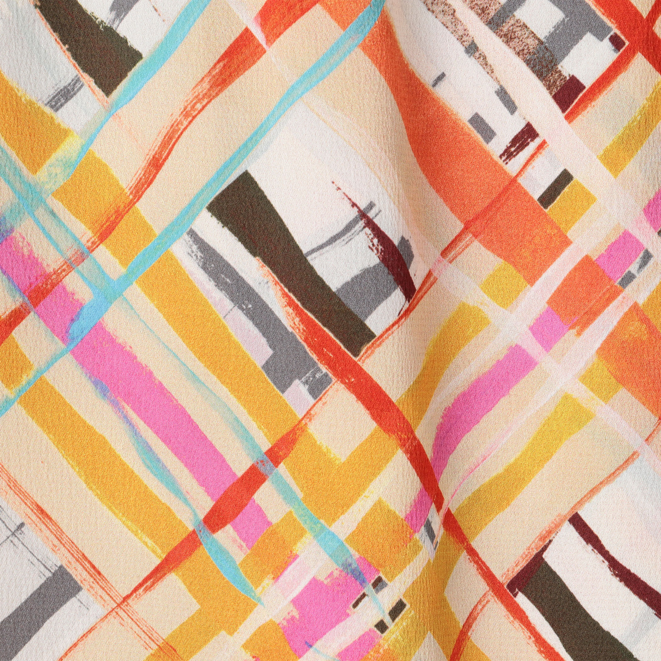 プラッドペイントプリント イージーラップスカート｜トゥモローランド