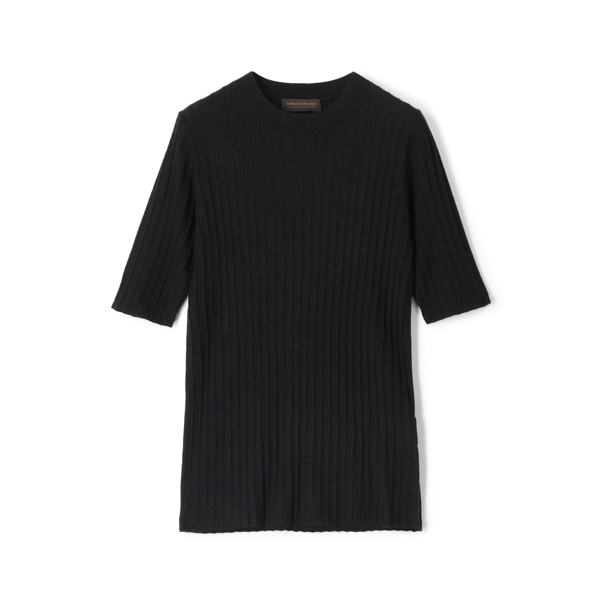 カシミヤシルクリブ ハーフスリーブプルオーバー｜トゥモローランド