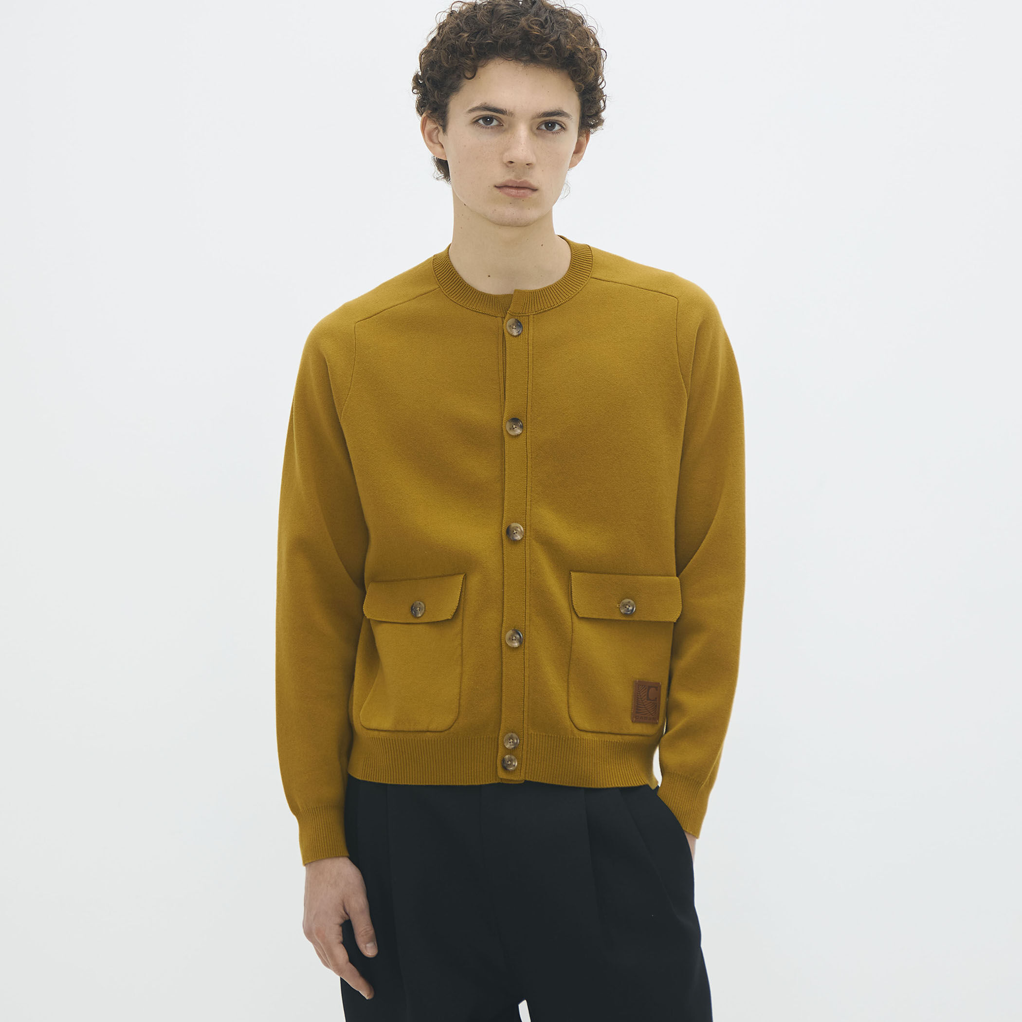 コットンカシミヤ フラップポケットニットブルゾン｜トゥモローランド