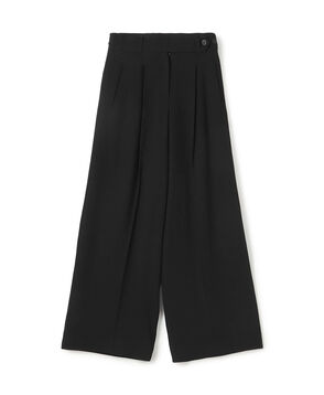 【WEB先行予約】ウールジョーゼット タックワイドパンツ