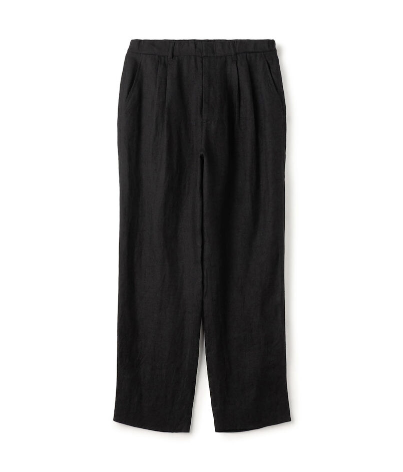 ブラッシュドリネン ツータックイージーパンツ