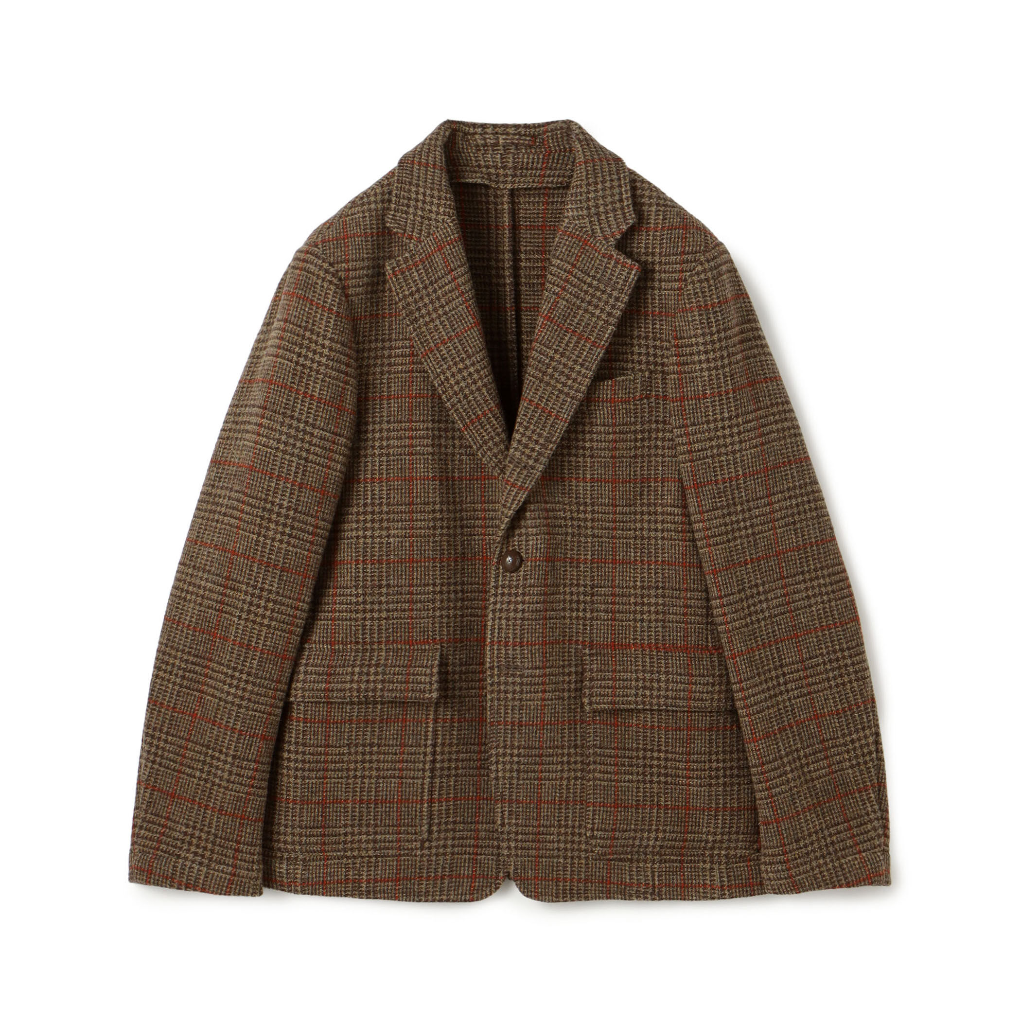 ブリティッシュウールツイード シングルブレステッド3Bジャケット