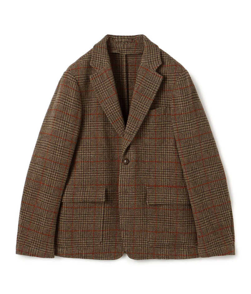 ブリティッシュウールツイード シングルブレステッド3Bジャケット ZANIERI
