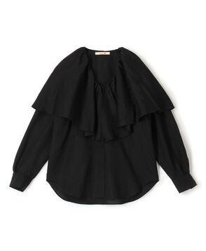 【WEB先行予約】リネンローン ラッフルカラーシャツ