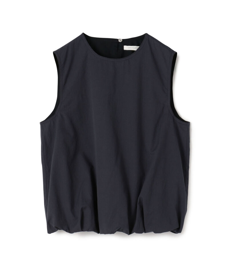 【一部WEB先行予約】コットンツイル バルーンノースリーブブラウス