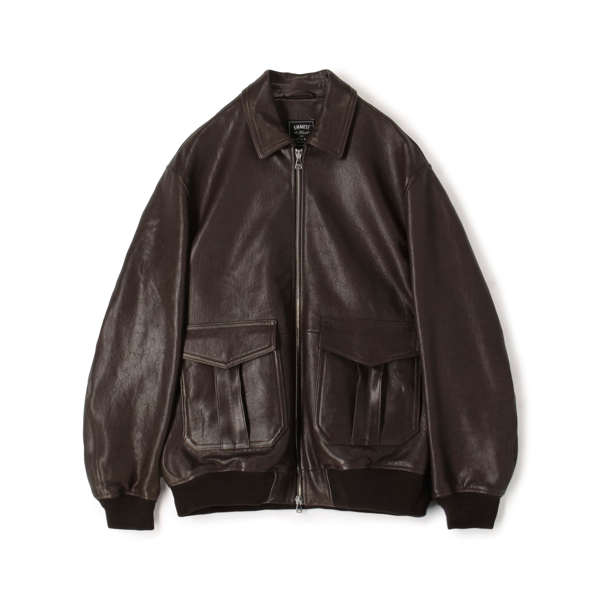 WEB先行予約・別注】EMMETI AKRON ラムレザー ブルゾン