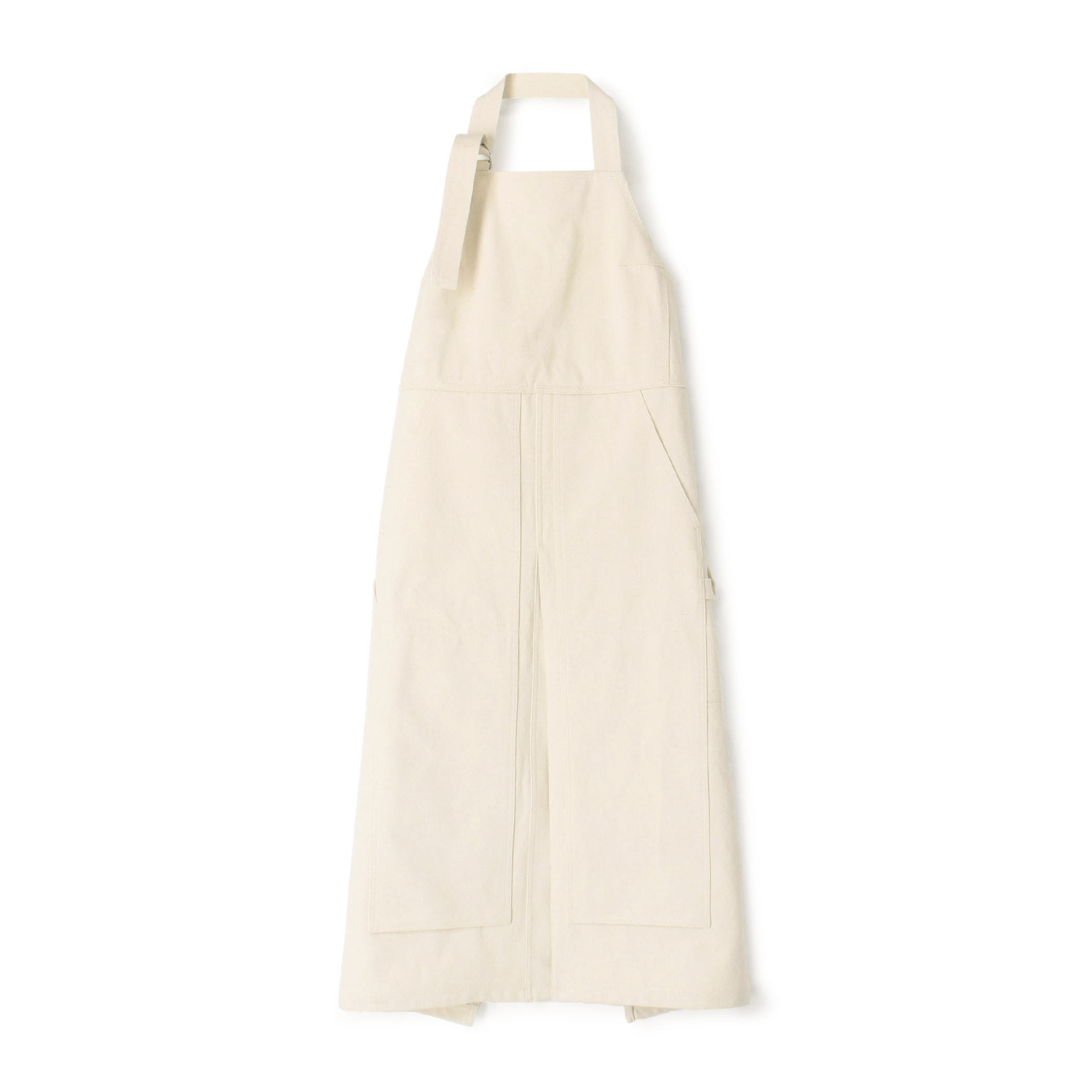 ワイズのエプロンロングワンピース ワイズのエプロンロングワンピース 胸当てロングエプロンの通販