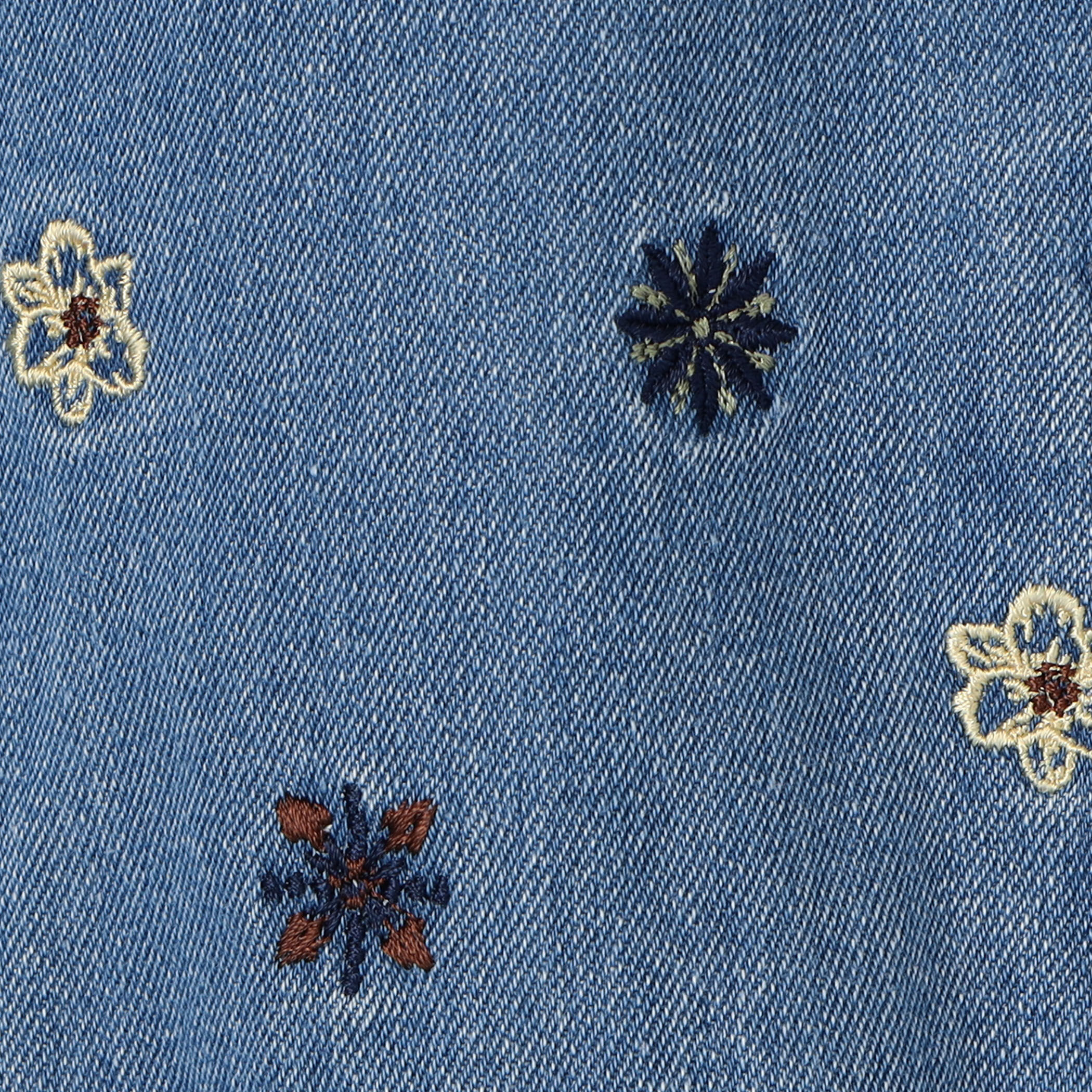 ボタニカルエンブロイダリーデニム ショートジャケット