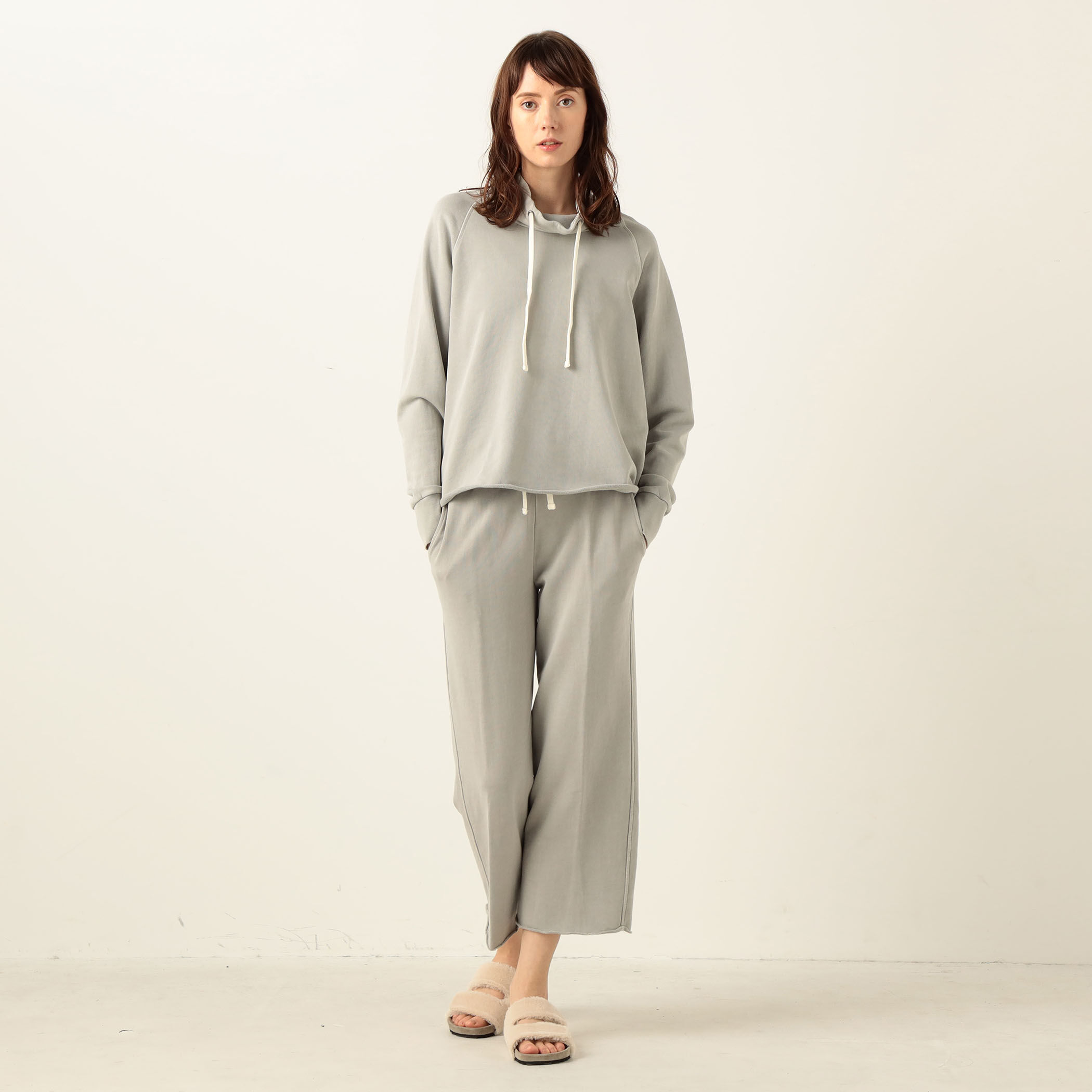 ◆送料・関税無料◆JAMES PERSE カシミア混 ラウンジパンツ カシミヤ ラウンジパンツ （Grey Melange）| Sunspel
