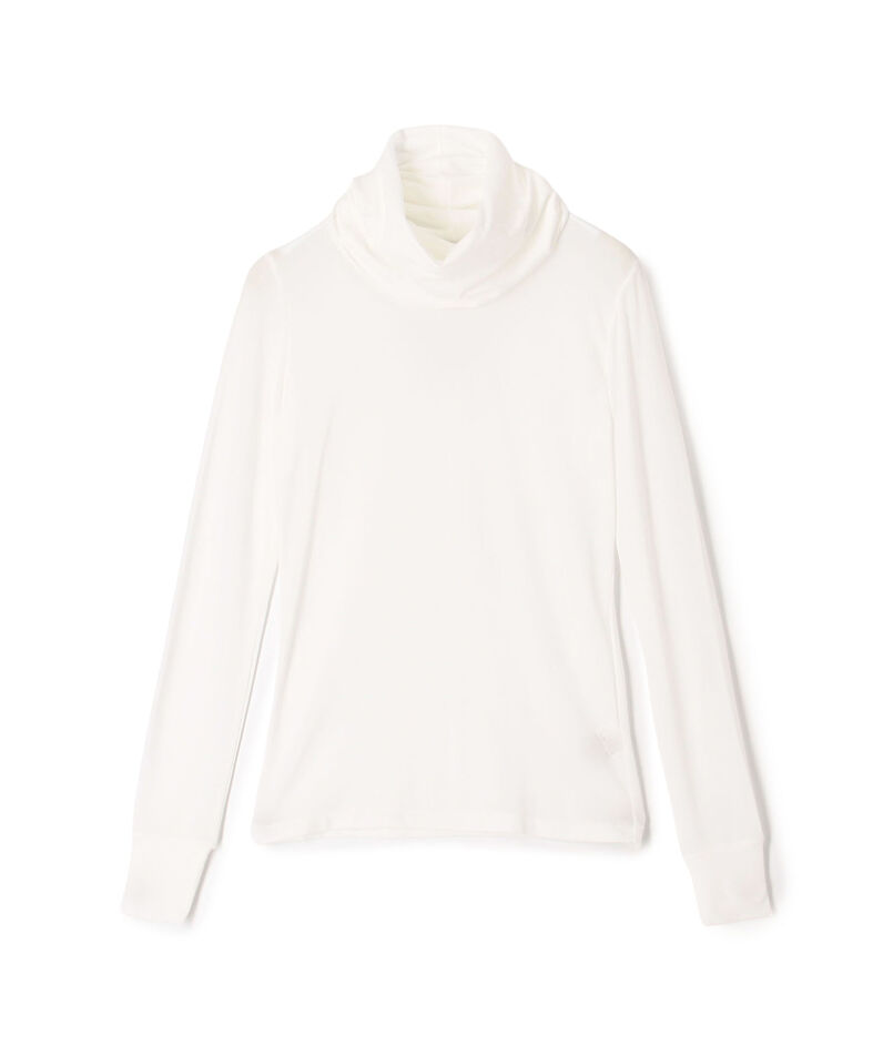FUMIKA_UCHIDA NYLON RIBBED NECK
