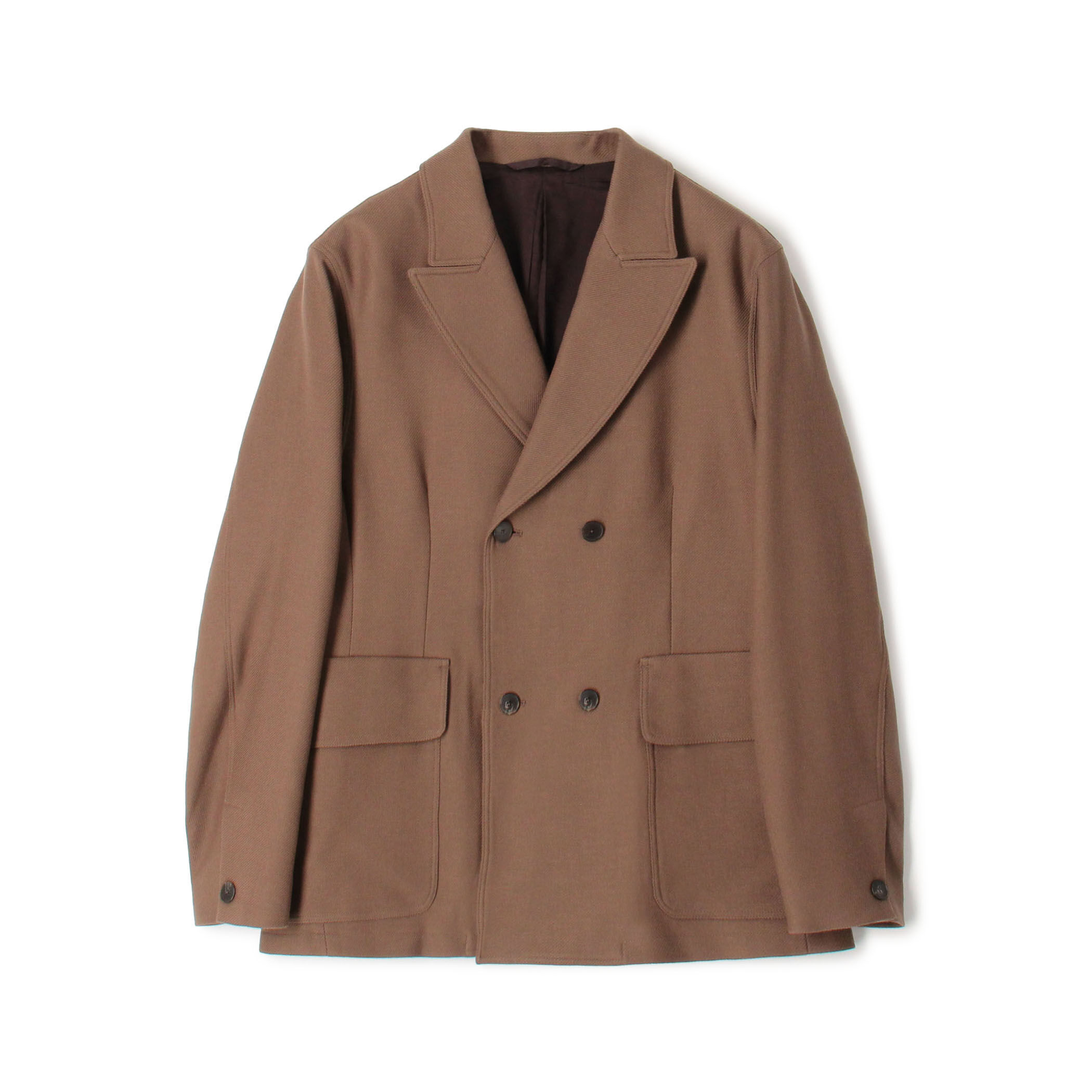 ウールギャバジン ダブルブレステッド 4Bジャケット