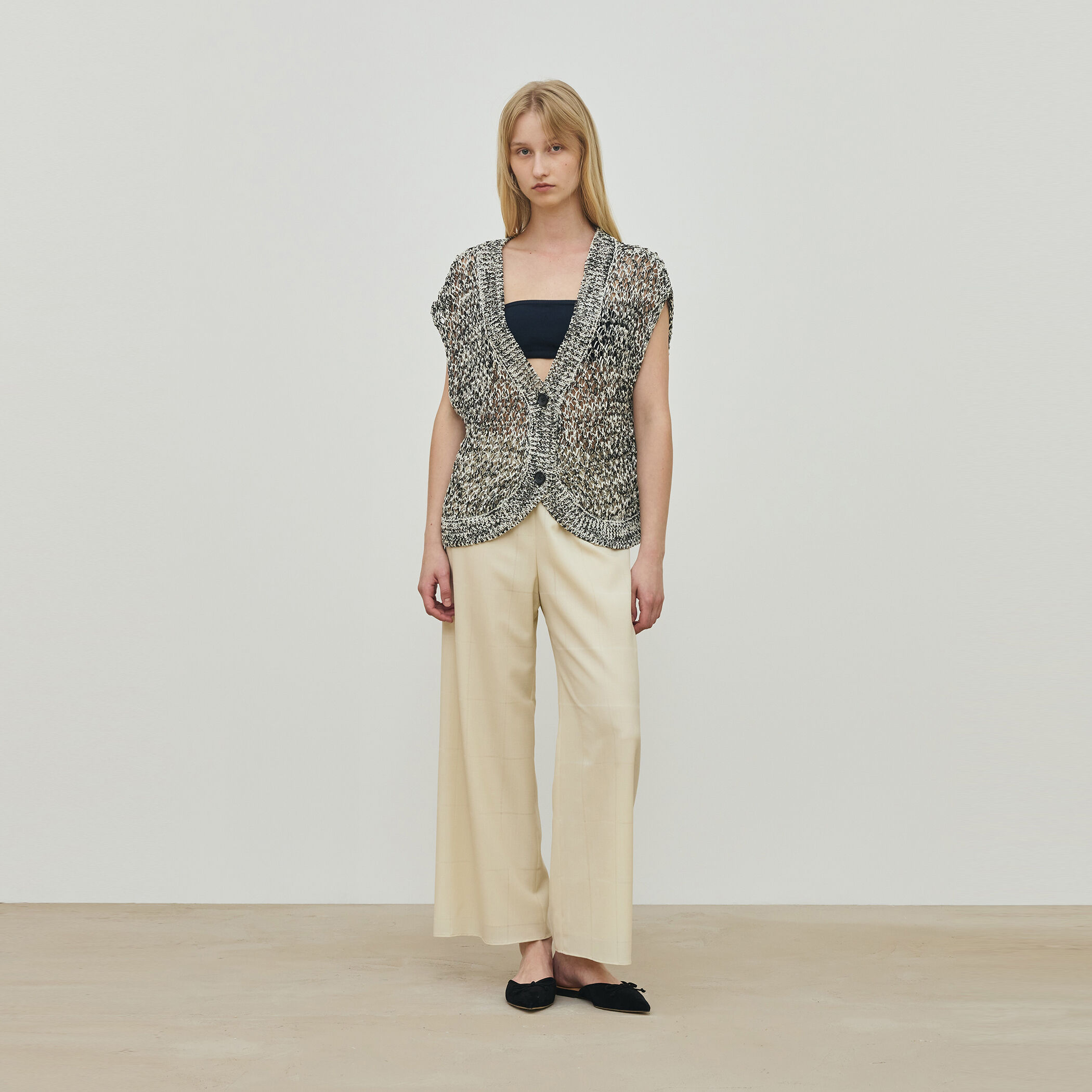 アキハチェックウール リラックスパンツ｜トゥモローランド 公式通販