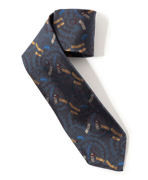 TOMORROWLAND MADE IN ITALY シルクジャガード 小紋柄ネクタイ