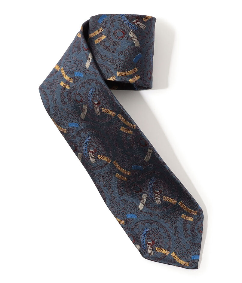 TOMORROWLAND MADE IN ITALY シルクジャガード 小紋柄ネクタイ