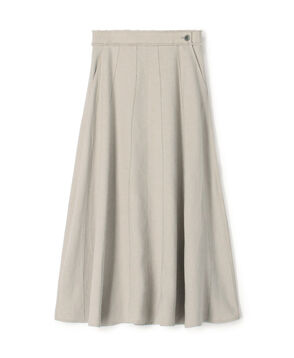 ■リブコンビフレンチリネン Aラインマキシスカート