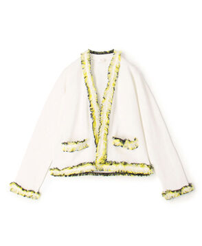 コットン ミラノリブフリンジジャケット