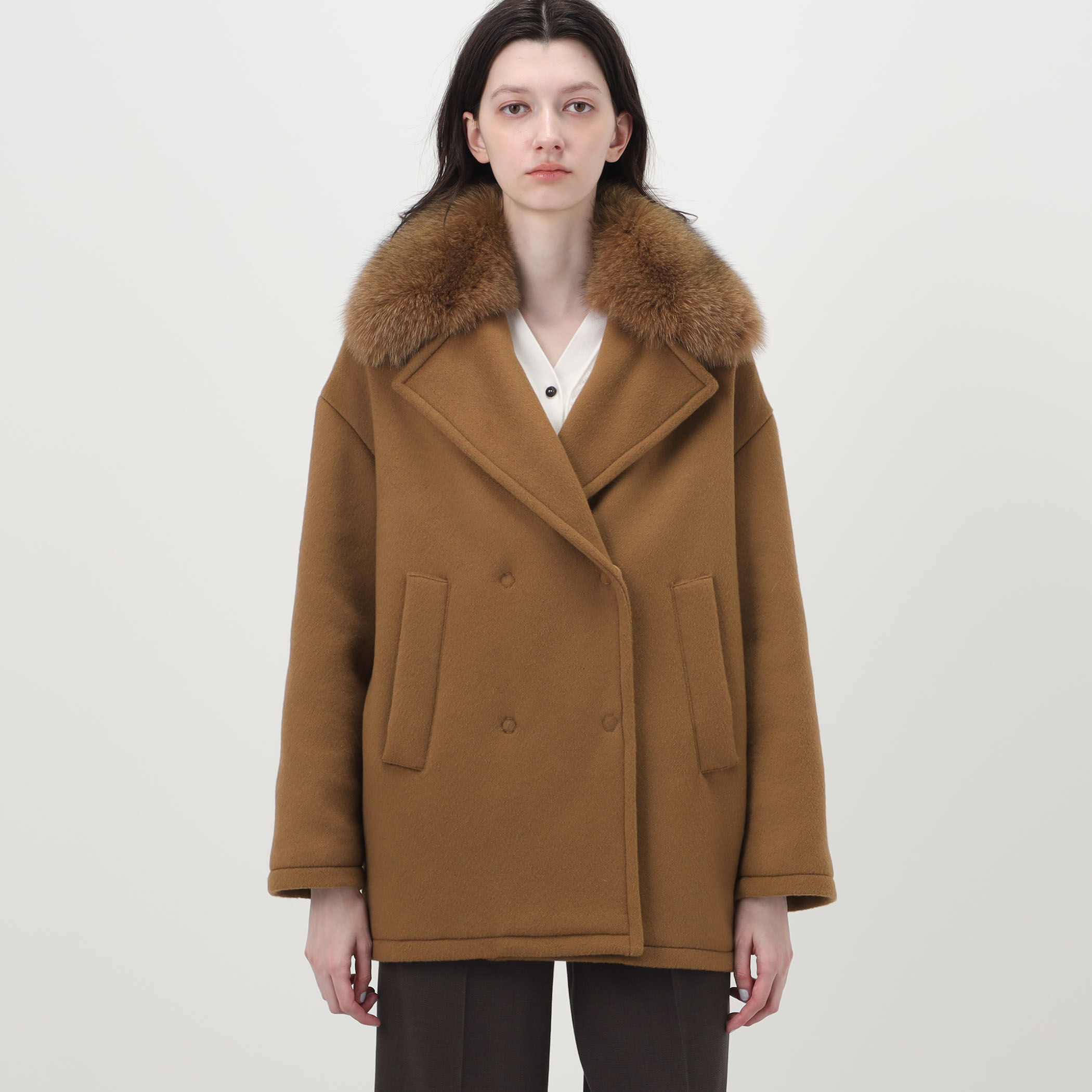 BLANCHA Wool fabric and fox｜トゥモローランド 公式サイト
