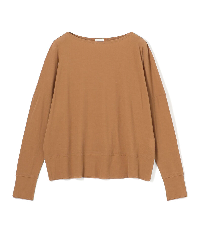 ガーゼフライス ボートネックプルオーバー