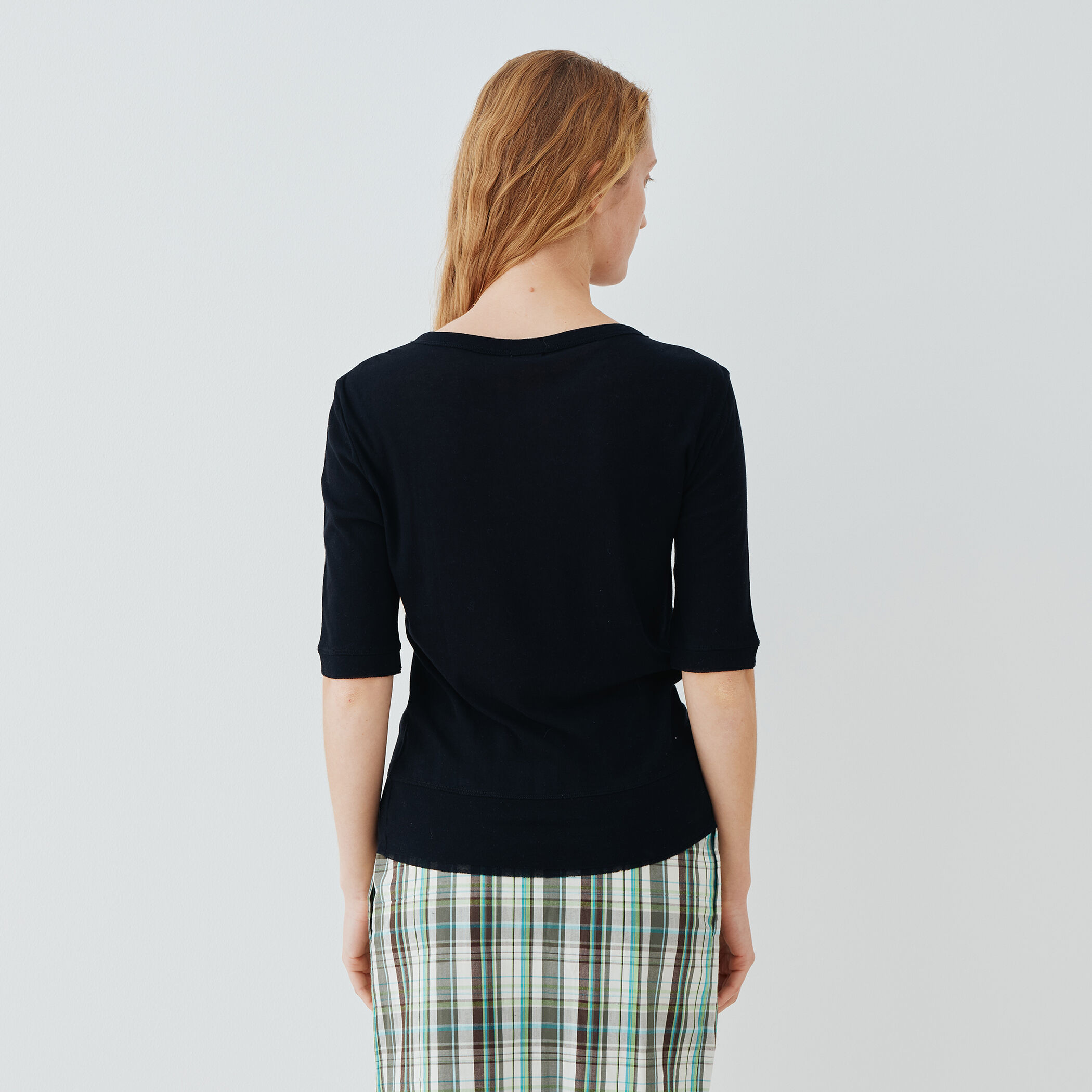 BASE RANGE CESSA LIGO トップス　GALERIE VIE □ガーゼジャージー ヘンリーネックプルオーバー｜トゥモローランド