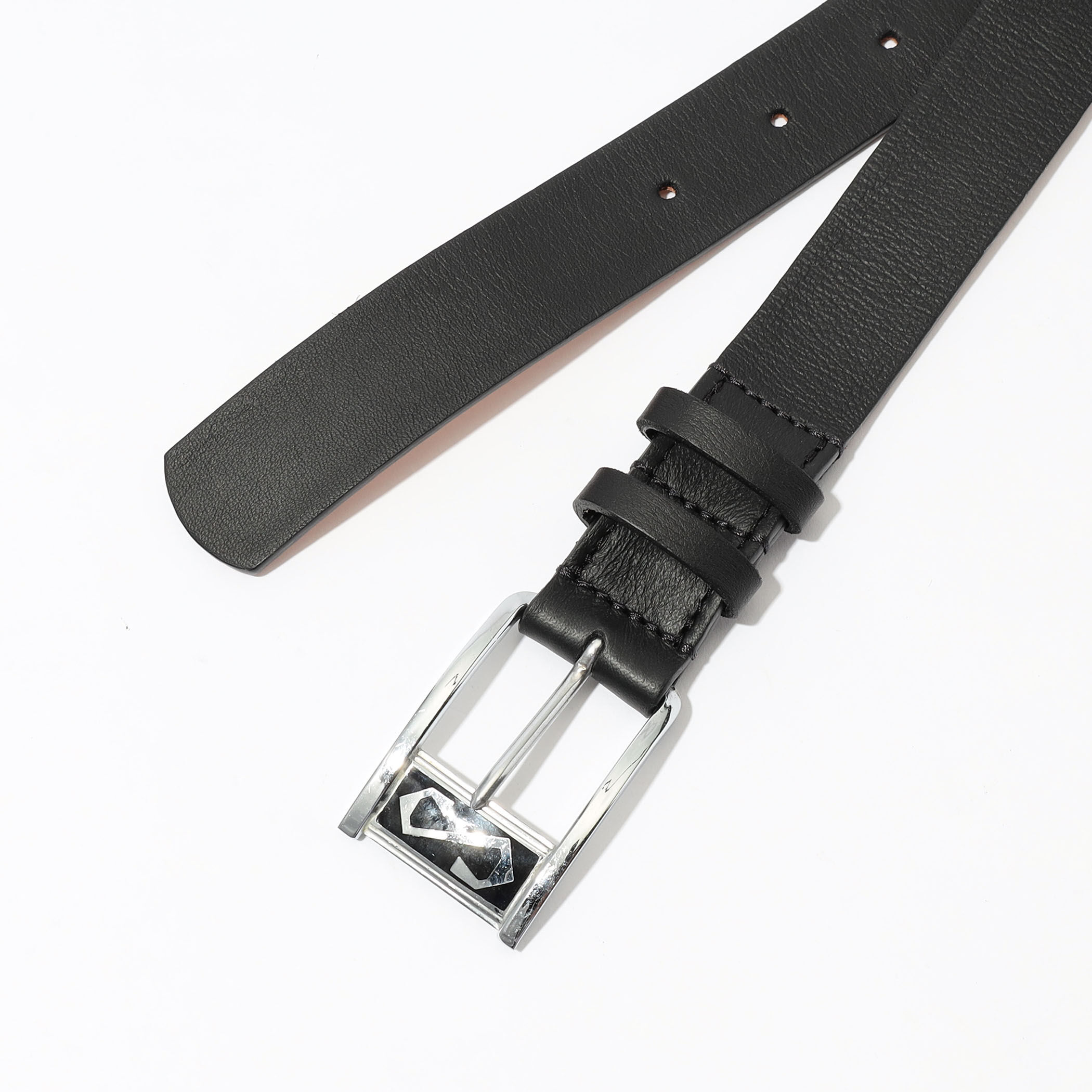 Andrea Greco×TOMORROWLAND バックル シルバー925使用 MAISON et VOYAGE モノグラムバックル レザーベルト｜トゥモローランド