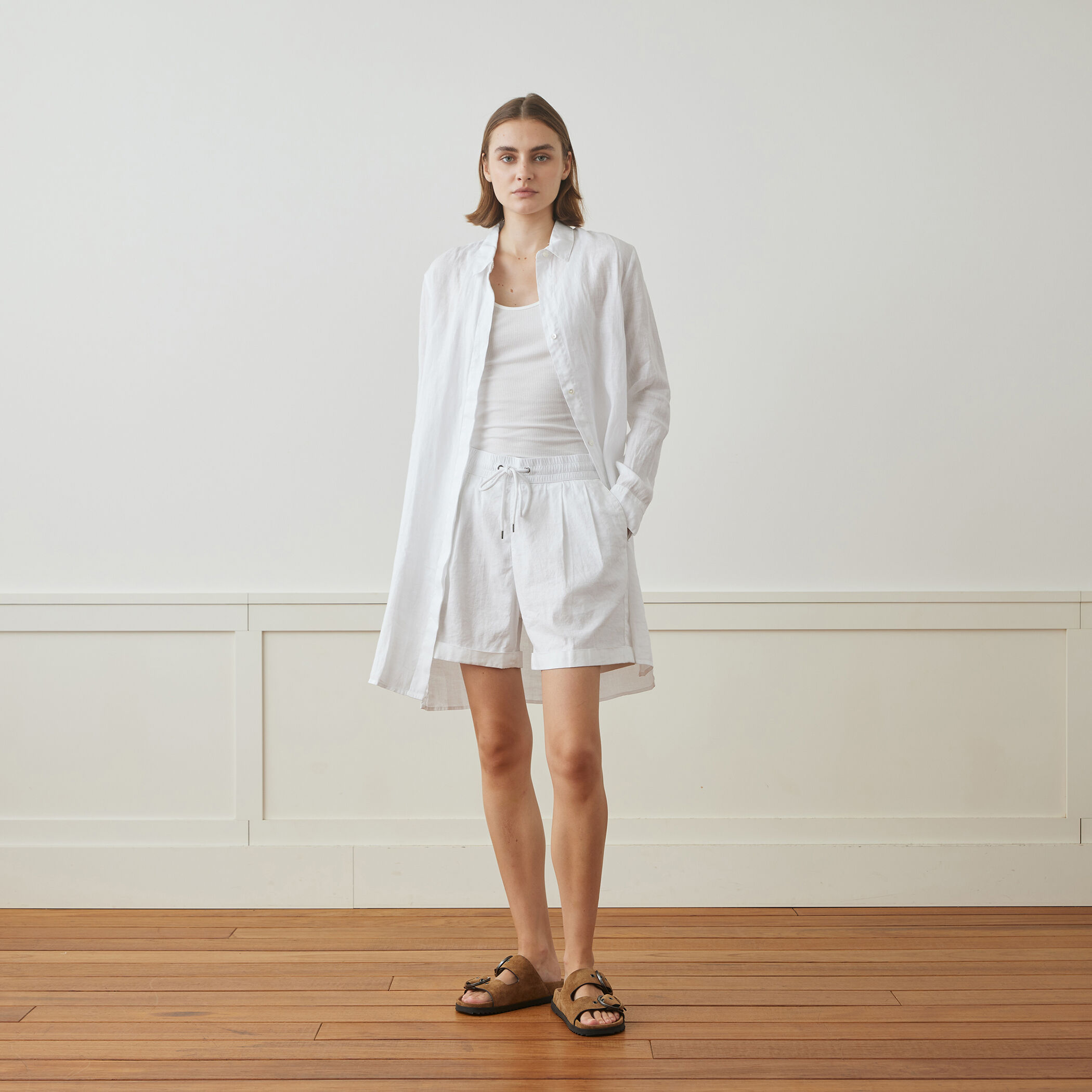 JAMES PERSE　リネン　ショートパンツ ウエストゴム リネン ショートパンツ MKOH4275｜トゥモローランド 公式通販