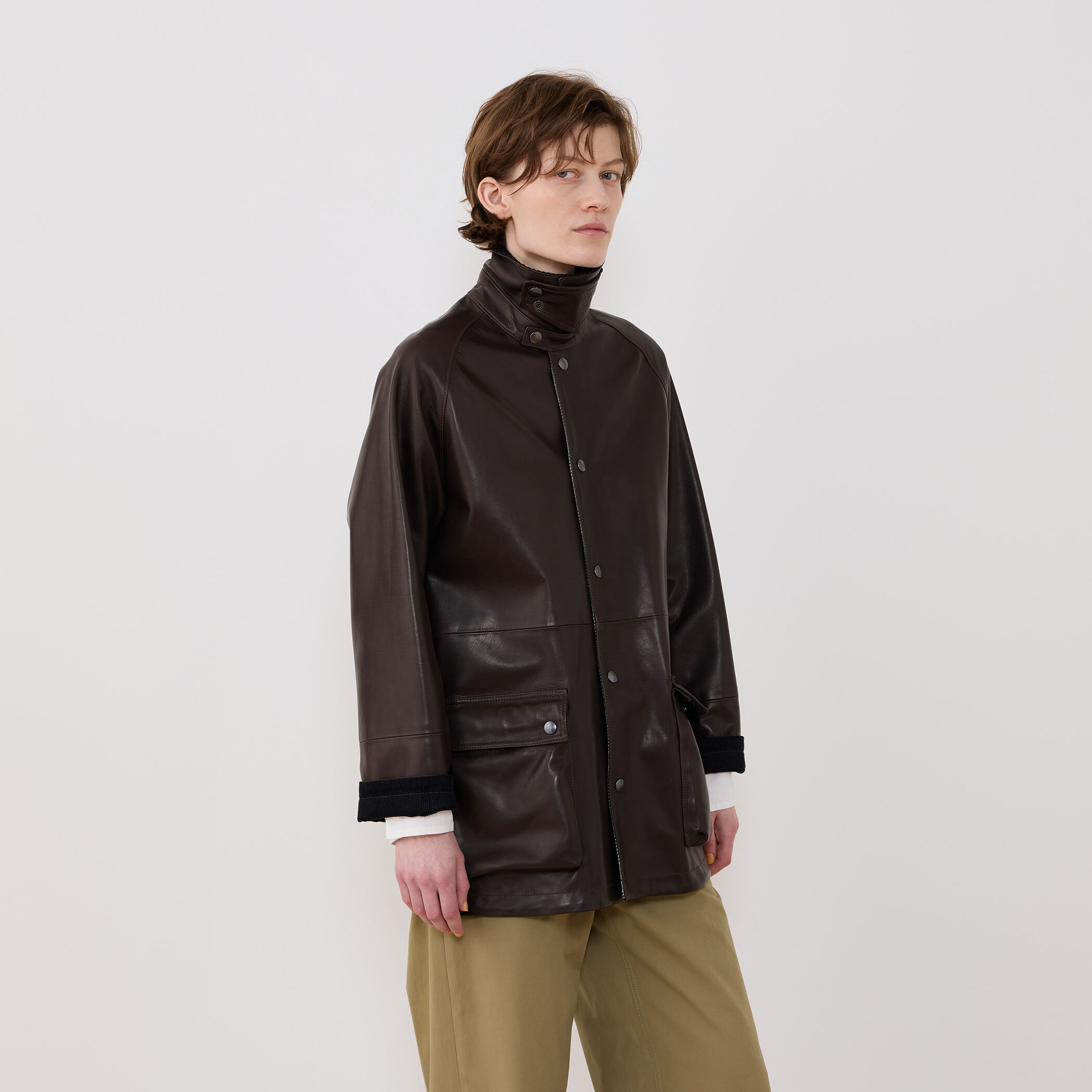 スムースカーフ ラグランスリーブコート｜トゥモローランド 公式通販