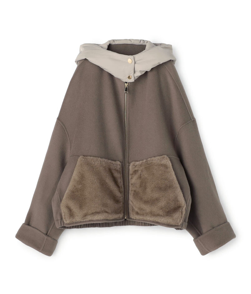 【一部展開店舗限定】my WHITE コンビネーション フーディコート