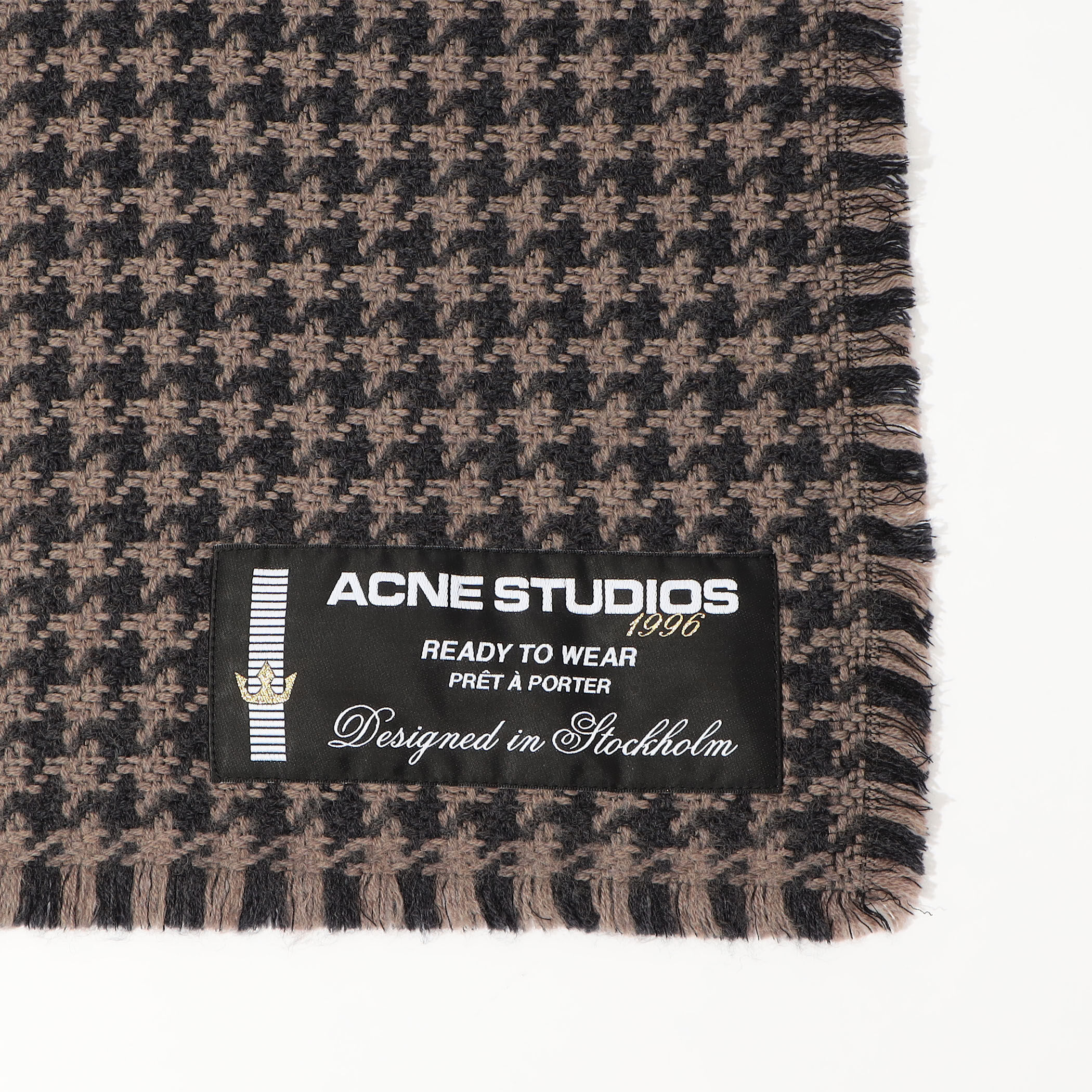 Acne Studios ハウンドトゥースマフラー 【公式通販】