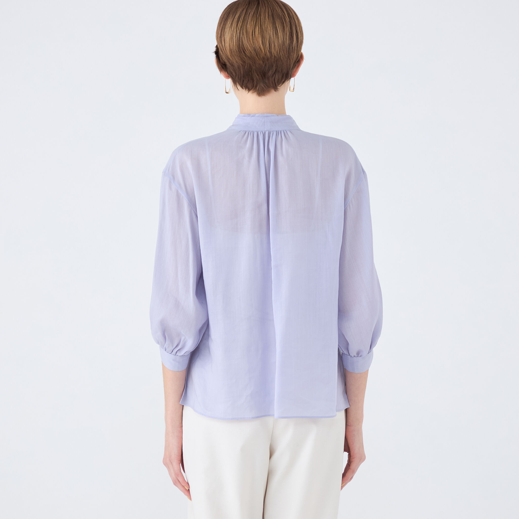 スムースラミー バイヤスボウタイブラウス｜トゥモローランド 公式通販