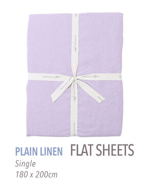 プレーンリネン フラットシーツ（シングル）