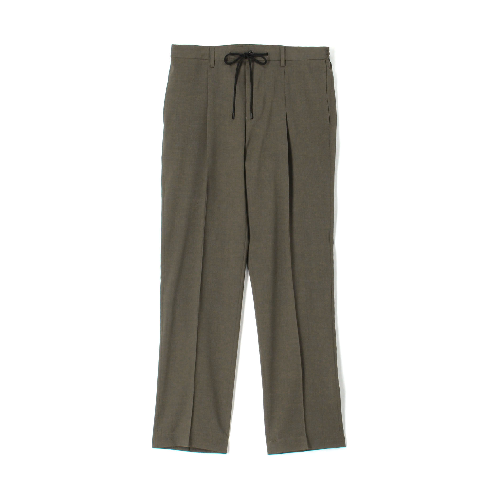 □Super120'sウールポリエステル 1プリーツイージースラックス