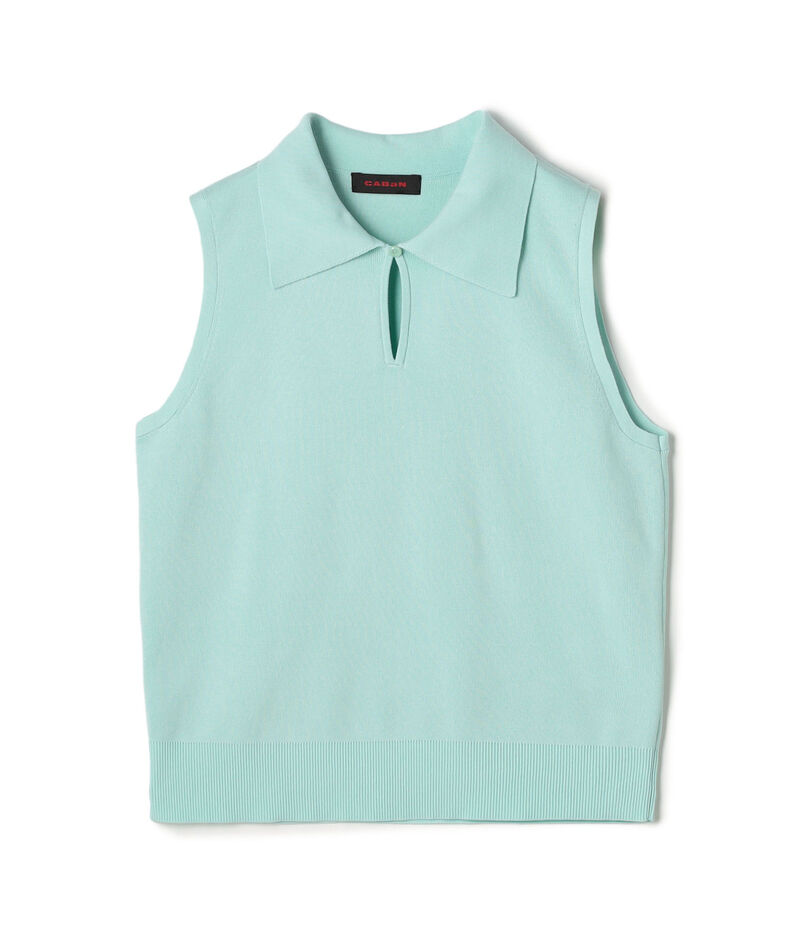 ファインポリエステル ビッグカラーノースリーブプルオーバー