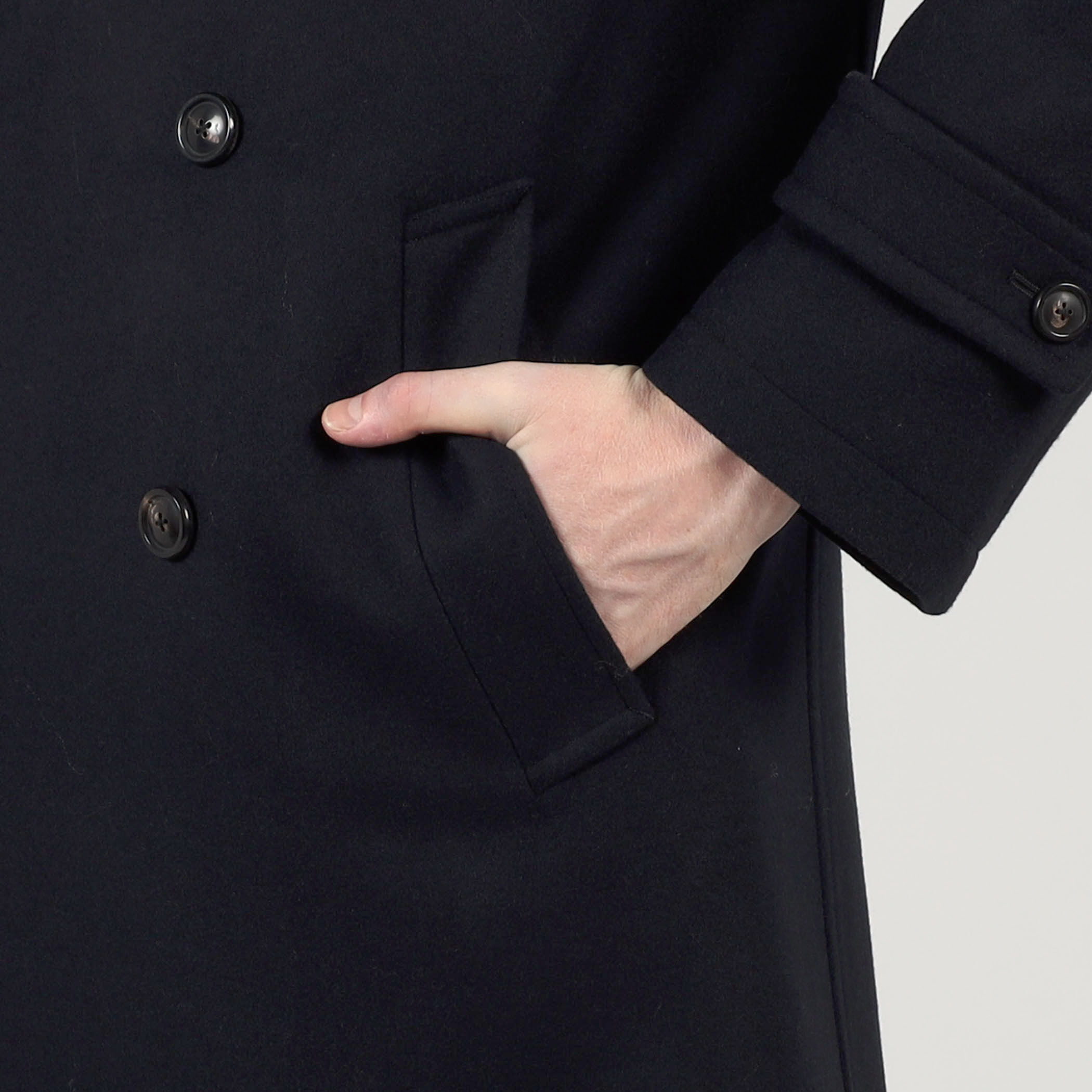 ウールカシミヤ ダブルブレステッド 6B Pコート｜トゥモローランド
