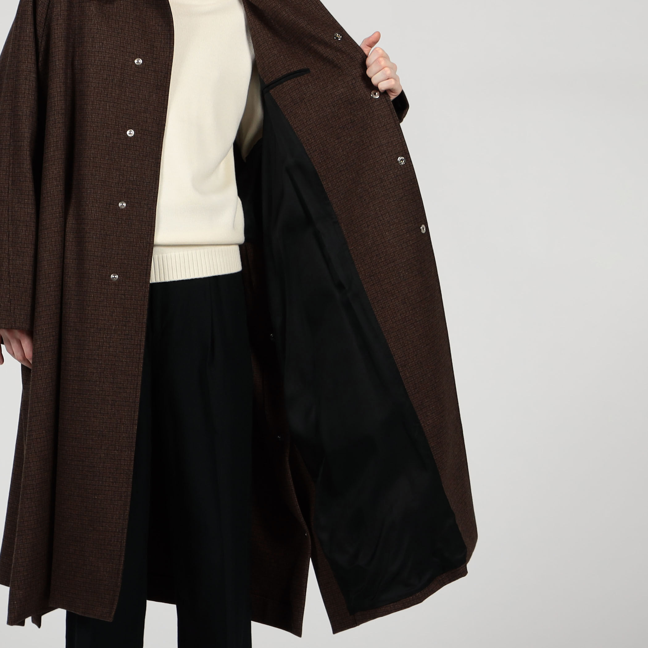 別注】The CLASIK BAL COLLAR PONCHO Fox Flannel｜トゥモローランド