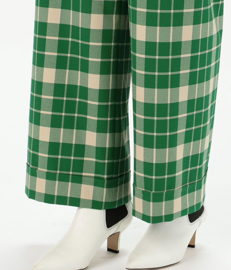 CABaN クレープチェック ワイドパンツ｜トゥモローランド 公式通販 