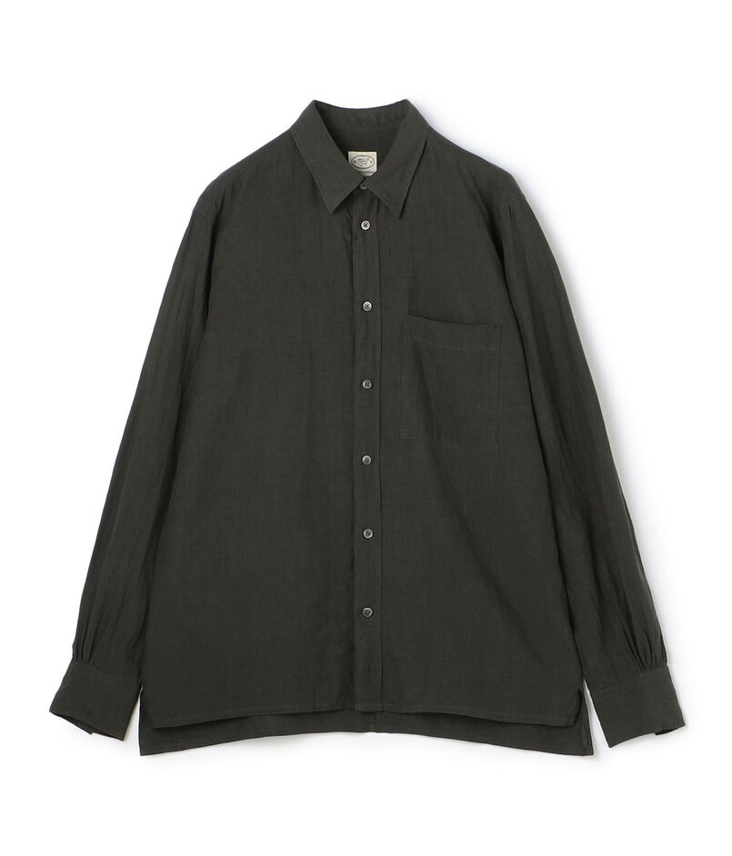 80リネン レギュラーカラーシャツ