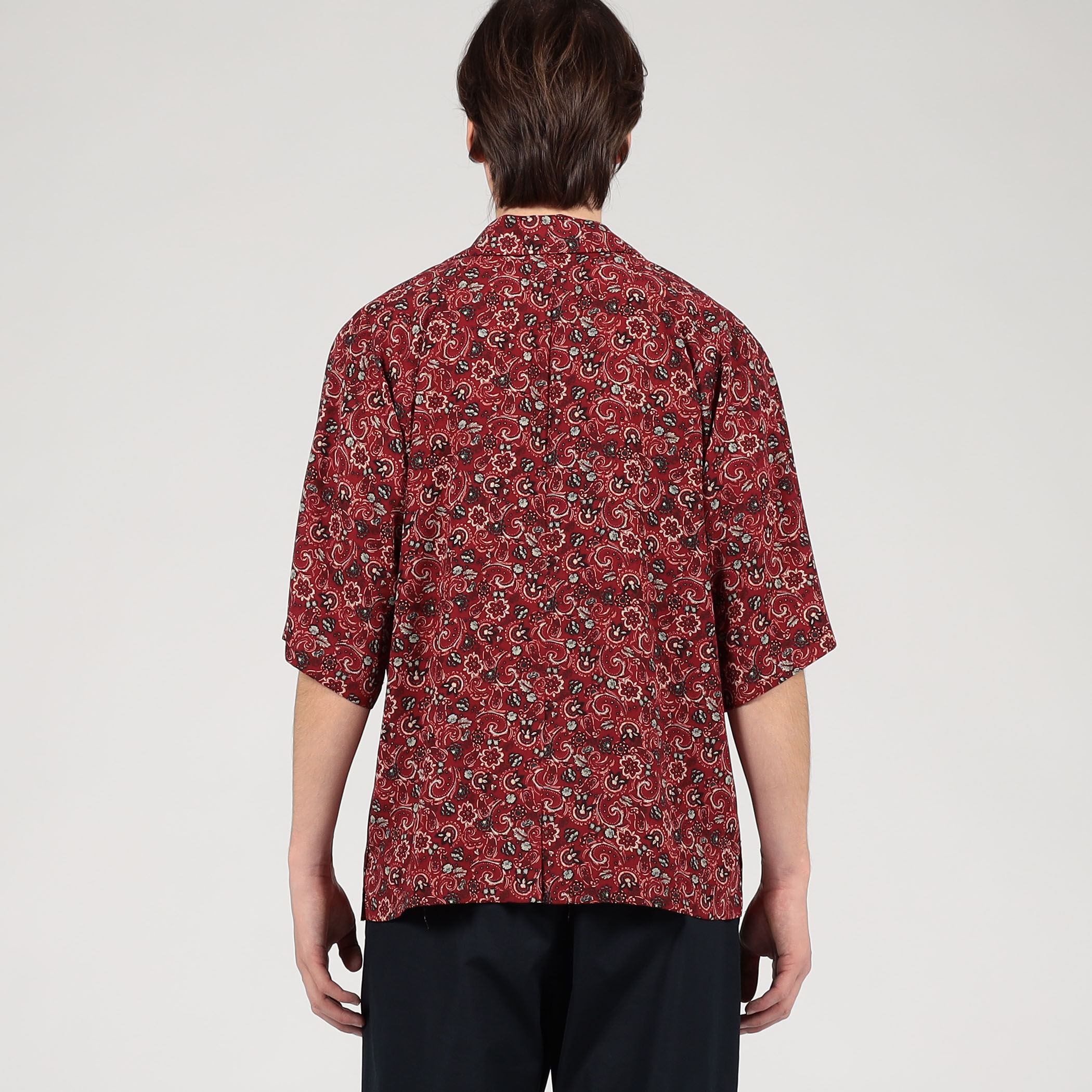 別注】m's braque ポリエステル オープンカラー ハーフスリーブシャツ