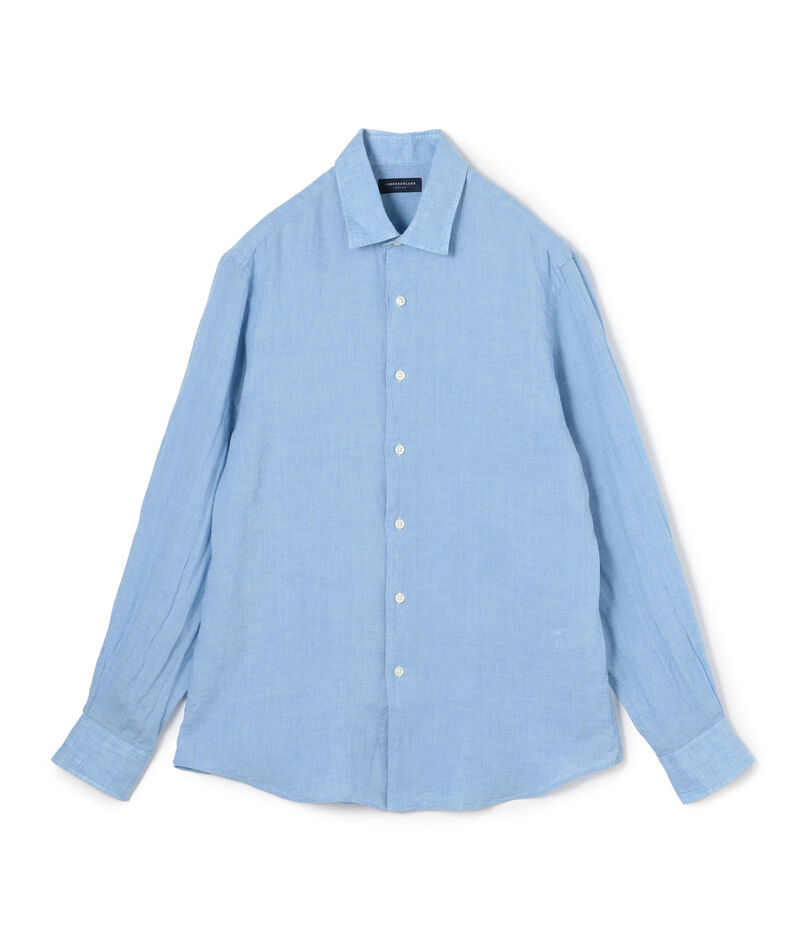 リネン セミワイドカラーシャツ ALBINI