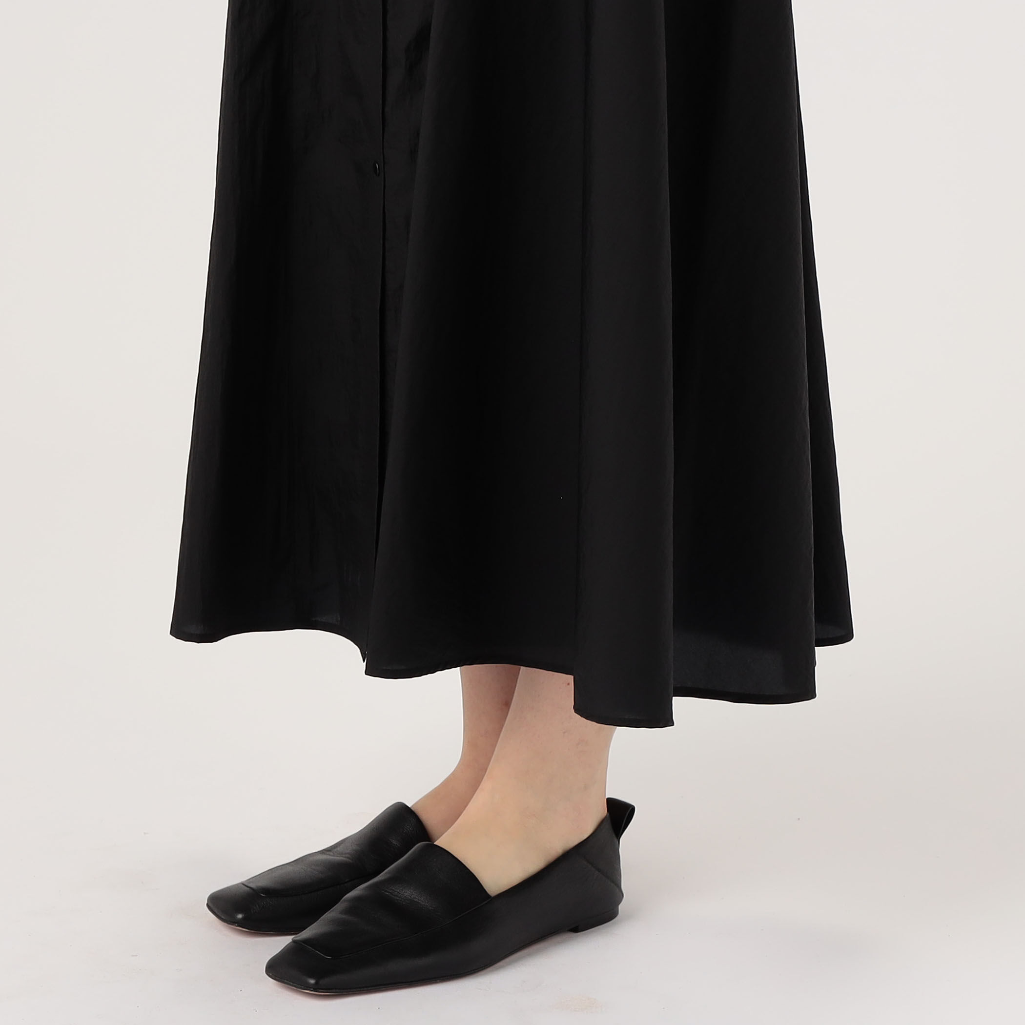 パラシュートナイロンワッシャー サーキュラーキャミソールワンピース