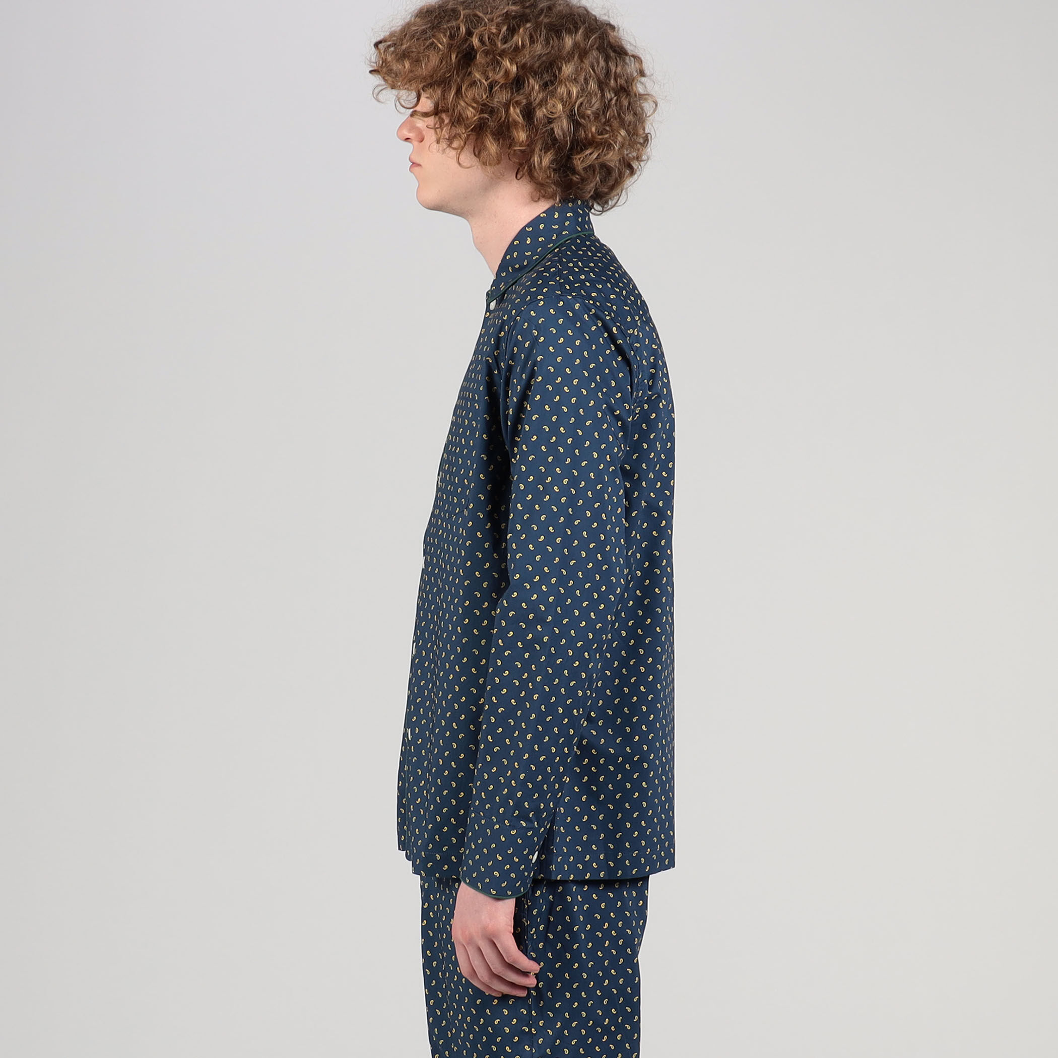【未使用・上下セット】Sleepy Jones リバティ レモン柄 パジャマ SLEEPY JONES PAISLEY コットン パジャマ｜トゥモローランド